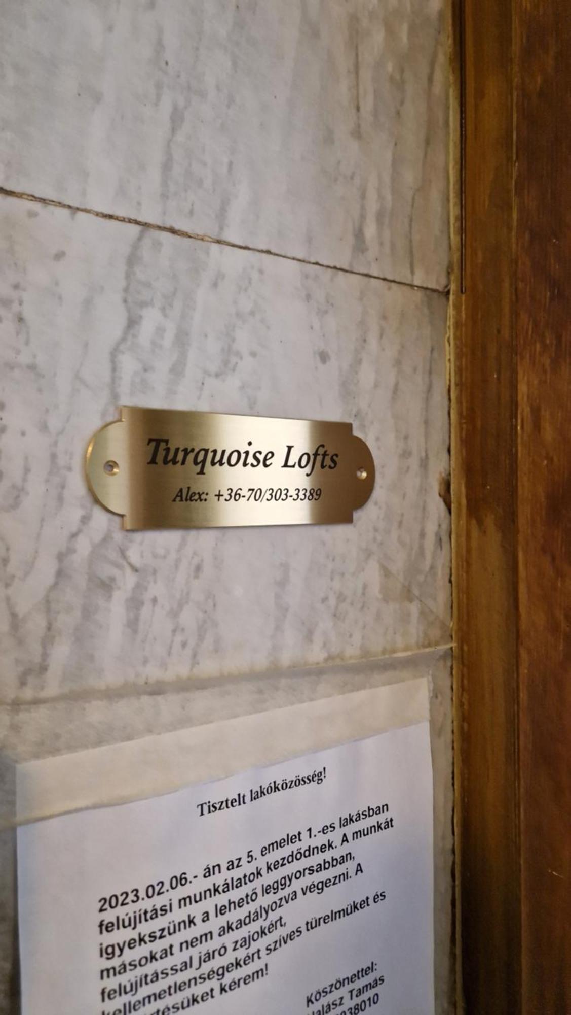 Turquoise Lofts Leilighet Budapest Eksteriør bilde